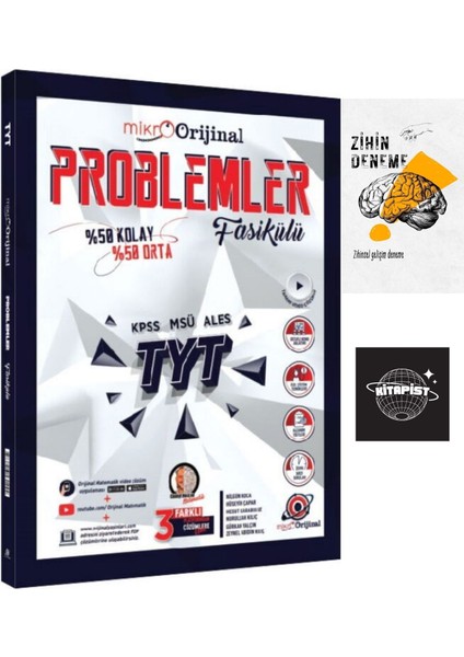Orijinal Mikro Tyt Problemler Fasikülü Soru BANKASI+ZIHINDENEME-KD62