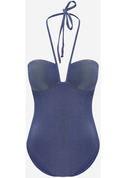 Yeni Sezon Simli Çıkarılabilir Pedli Kadın Mayo