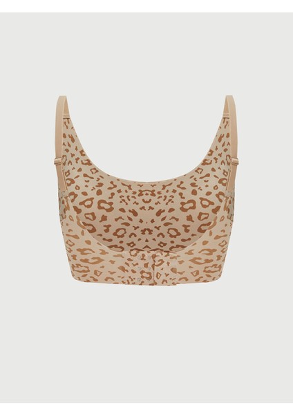 Yeni Sezon Balensiz Yarım Dolgulu Leopar Desenli Sporcu Sütyeni fiyatları