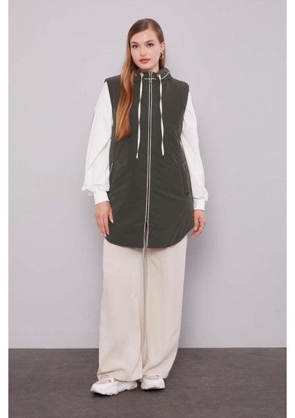 Haki Şapkalı Şişme Yelek fiyatları