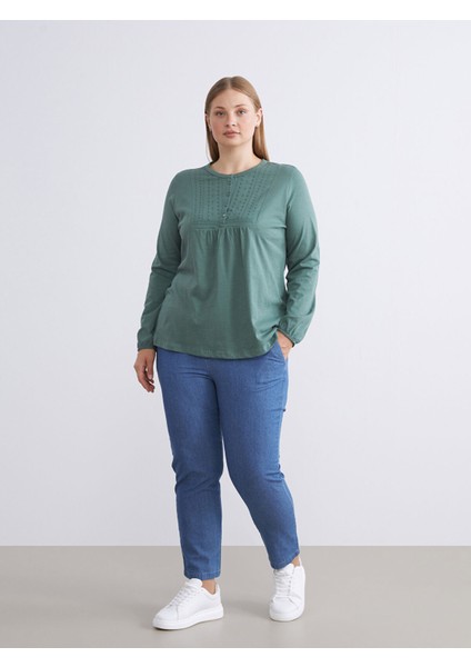 Yeni Sezon Beli Lastikli Carrot Fit Kadın Jean Pantolon fiyatları