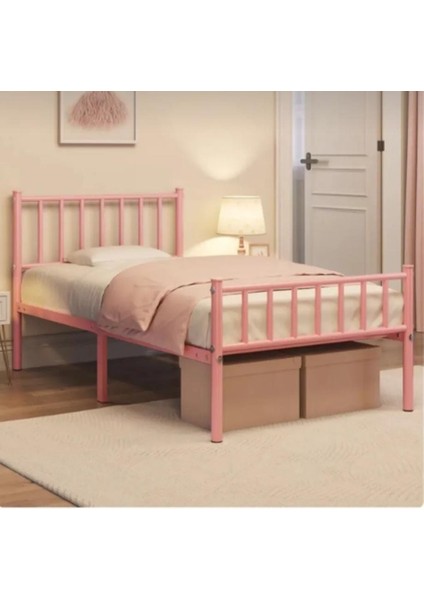 Hft Home Metal Karyola, Çınar Metal Karyola , Pembe Renk, Ölçü Seçenekli fiyatları