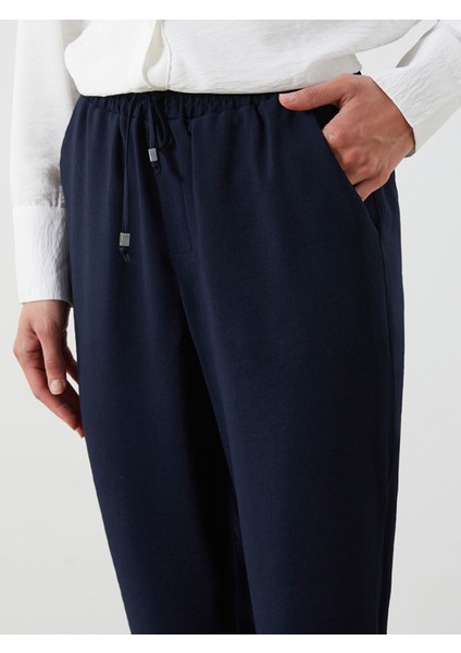 Yeni Sezon Beli Lastikli Havuç Kesim Kadın Pantolon fırsatları