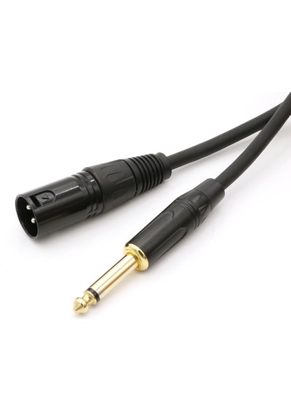 Xlr Erkek - 6.35 mm Erkek Kaliteli Enstrüman Gitar Kablosu 2 Metre