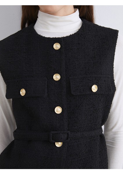 Yeni Sezon Bisiklet Yaka Kadın Tüvit Yelek modelleri