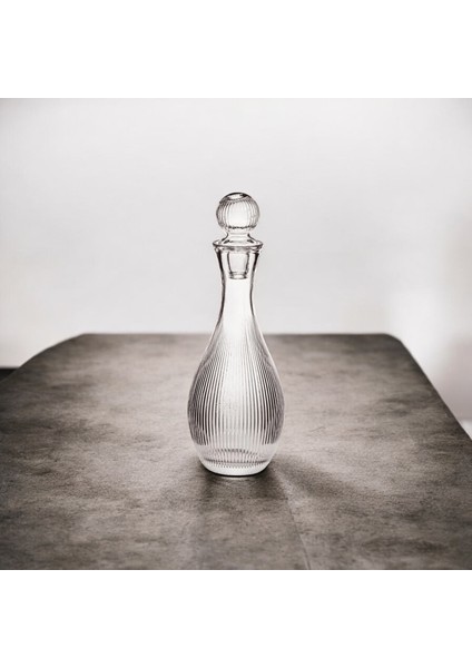Cam Kapaklı Şeffaf Çizgi Desenli Sürahi 1000ML fiyatları