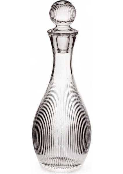 Cam Kapaklı Şeffaf Çizgi Desenli Sürahi 1000ML modelleri