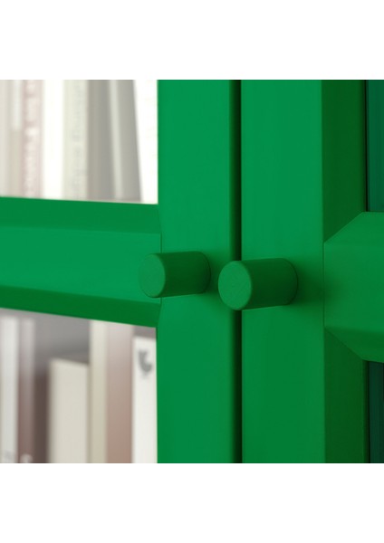 Cam Kapaklı Kitaplık, Yeşil, 160X30X202 cm modelleri