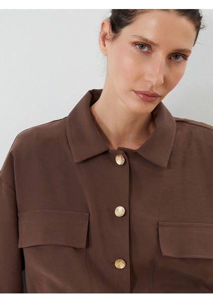Yeni Sezon Gömlek Yaka Oversize Kadın Ceket modelleri