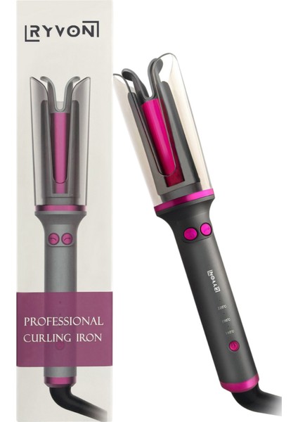 Siyah Otomatik Dönebilen Bukle Saç Maşası, Pratik ve Şık Saç Şekillendirme Aracı