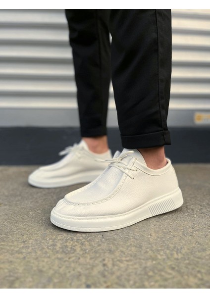 JY170 Tornado Bağcıklı Cilt Erkek Günlük Spor Klasik Ayakkabı Cbt - Beyaz fiyatları