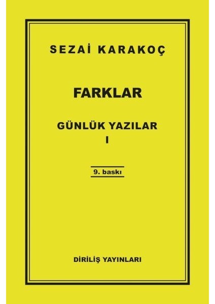 Günlük Yazılar 1 - Farklar
