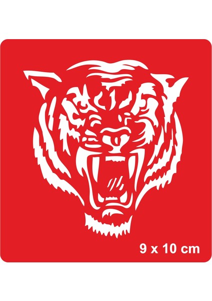 Kükreyen Kaplan Tattoo Geçici Dövme Şablonları Kına Kalıpları