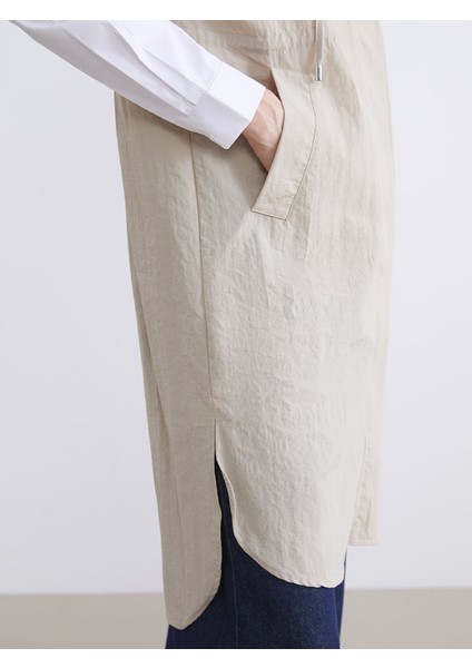 Yeni Sezon Kapüşonlu Poplin Oversize Kadın Yelek modelleri