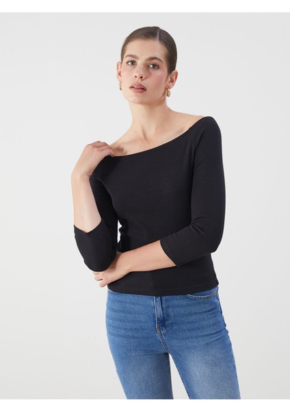 Yeni Sezon Kayık Yaka Kadın Body