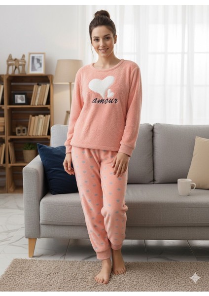 Kadın Kışlık Polar Pijama Takımı