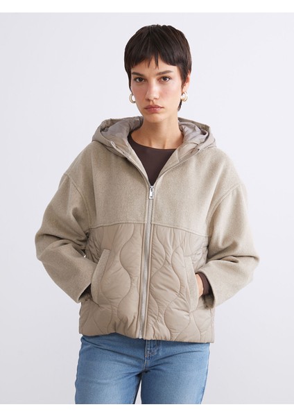 Yeni Sezon Kapüşonlu Kapitone Oversize Kadın Şişme Mont modelleri
