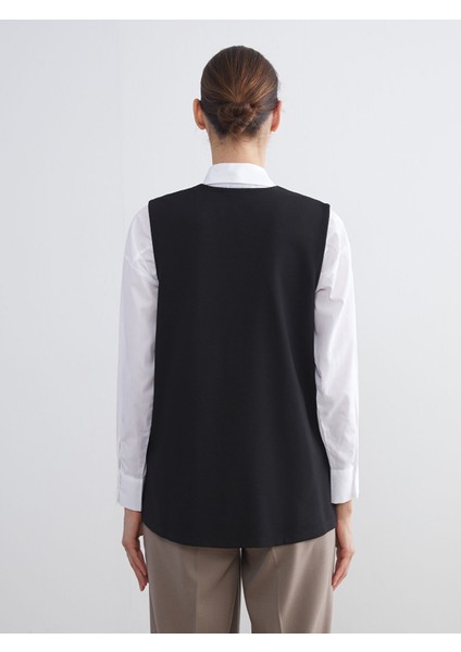 Yeni Sezon V Yaka Nakışlı Kadın Yelek indirimleri