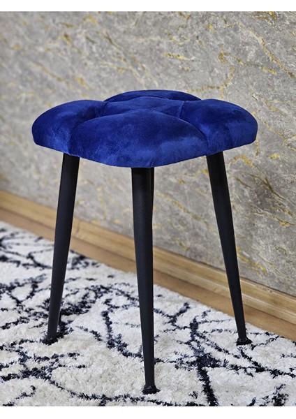 Kare Siyah Boyalı Konik Ayaklı Tabure - Oturak - Bar Taburesi - Ayaklı Tabure Mavi Renk 48 x 33 Boyut/ebat fırsatları