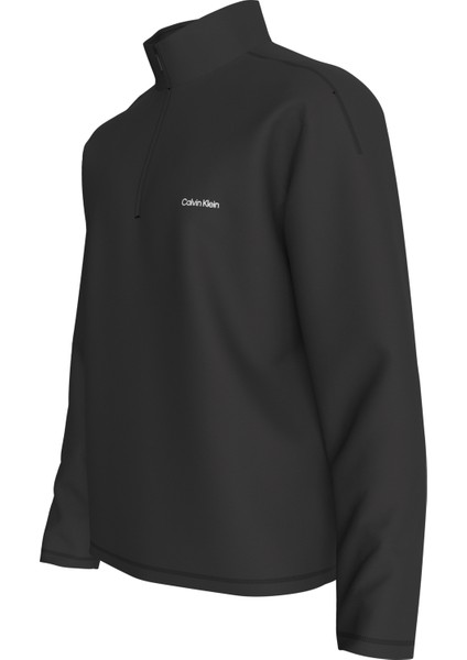 Calvın Kleın Erkek Marka Logolu Yarım Fermuarlı Dik Yaka Siyah Sweatshirt LVGMF5W303 Ub1 fiyatları