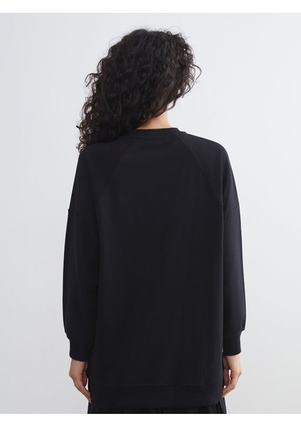 Yeni Sezon Istanbul Baskılı Oversize Kadın Sweatshirt Tunik fırsatları