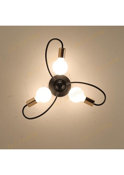 Şık Siyah 3'lü Tavan Plofonyer, Salon, Mutfak ve Yatak Odası Için Ideal fiyatları