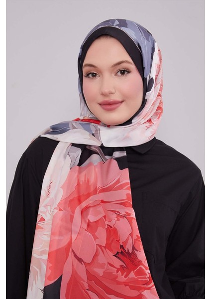 Yavruağzı Lotus Desen Hint Ipeği Şal modelleri