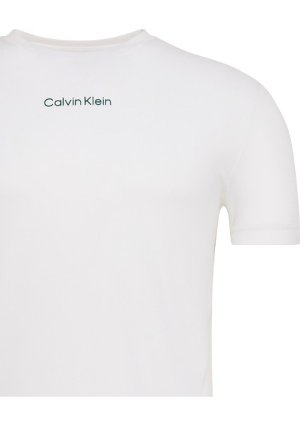 Calvın Kleın Erkek Marka Logolu Organik Pamuklu Günlük Kullanıma Uygun Beyaz T-Shirt LVGMF5K101 100 fiyatları