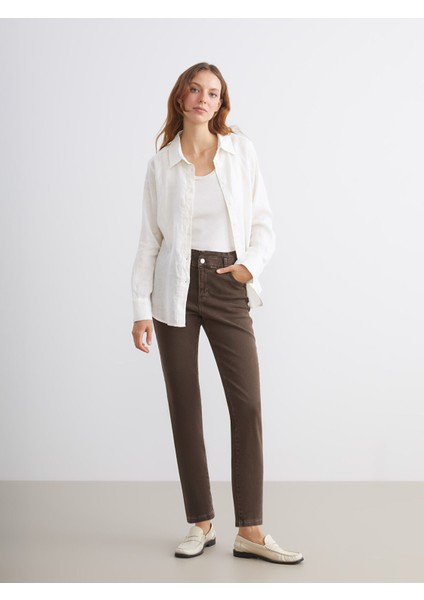 Yeni Sezon %100 Keten Kadın Gömlek fiyatları