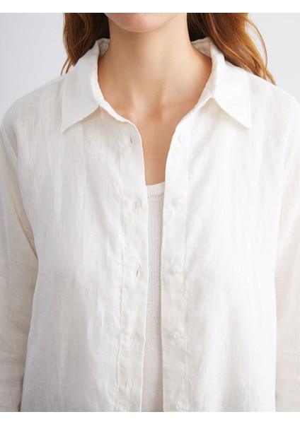 Yeni Sezon %100 Keten Kadın Gömlek modelleri