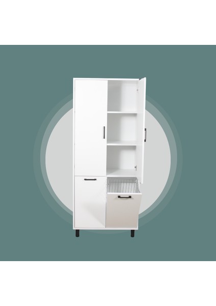 Çift Çamaşır Sepetli Banyo Dolabı fiyatları