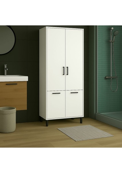 Çift Çamaşır Sepetli Banyo Dolabı indirimleri