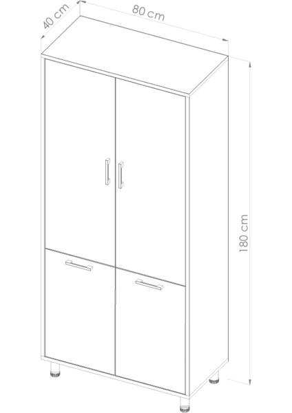 Çift Çamaşır Sepetli Banyo Dolabı