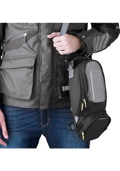 Motosiklet Depo Üstü Çanta Güçlü Mıknatıs 600D Kumaş Telefonluk Tang Bag Tur Çantası