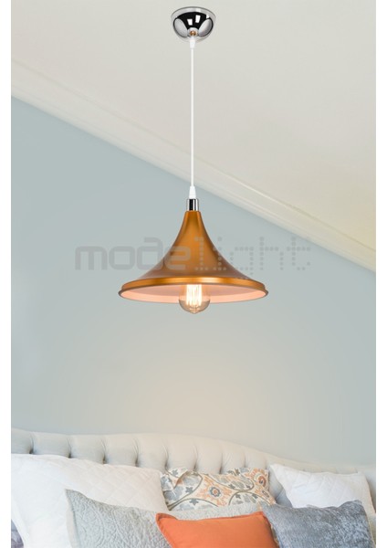 Turuncu Sarkıt Avize, Şık ve Modern Tasarım, Işıklandırma, Dekorasyon Parçası fırsatları