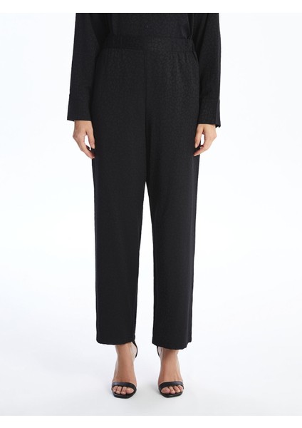 Yeni Sezon Beli Lastikli Desenli Saten Kadın Pantolon fiyatları