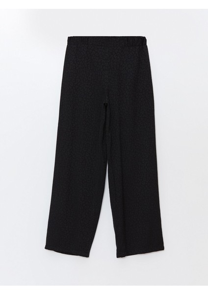 Yeni Sezon Beli Lastikli Desenli Saten Kadın Pantolon indirimleri