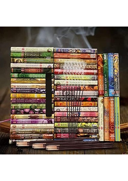 Aromalı 6'lı Tütsü Seti 6X20 (120 Çubuk), Yüksek Kaliteli Tütsü, 45 Dakika Yanma Süresi, Tütsüler fiyatları