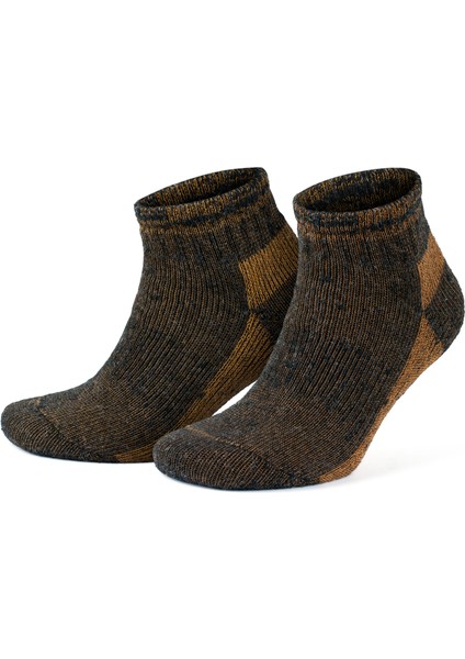 Alpaka Yünlü Tam Havlulu Kalın Termal Bilek Boy Çorap 6007