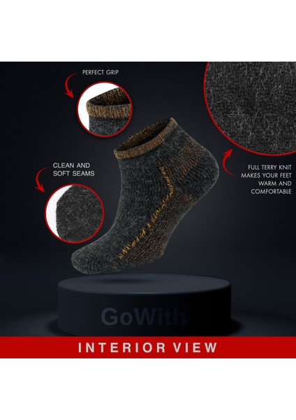 Alpaka Yünlü Tam Havlulu Kalın Termal Bilek Boy Çorap 6007 modelleri