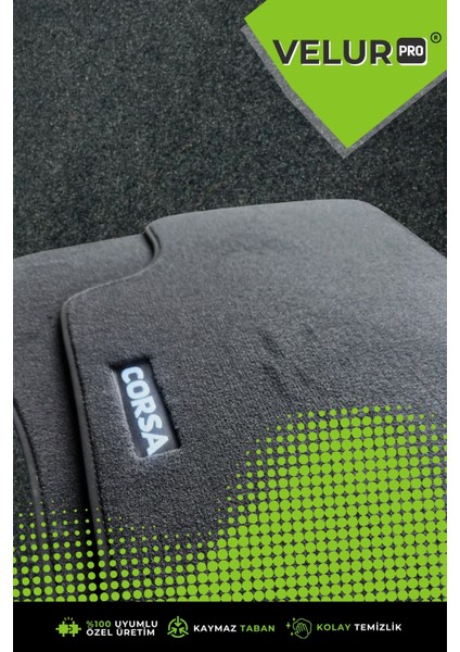 Opel Corsa 2018 Araca Özel Halı Oto Paspas Velur Paspas fırsatları