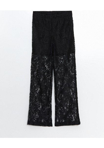 Yeni Sezon Beli Lastikli Dantelli Kadın Pantolon indirimleri