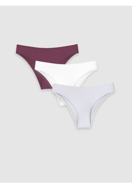 Yeni Sezon Düz Brazilian Külot 3'lü