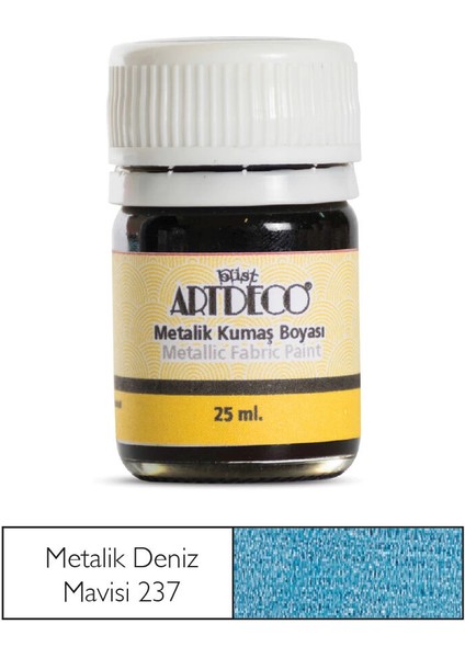 Metalik Kumaş Boyası 237 Deniz Mavisi