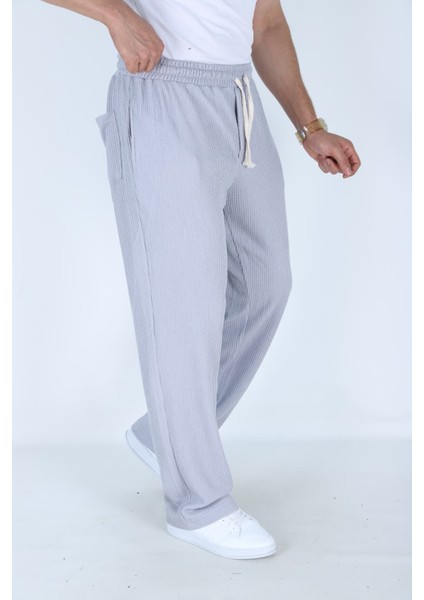 Erkek Fitilli Bol Kesim Baggy Pantolon - Rahat Kalıp - Günlük Stil fiyatları