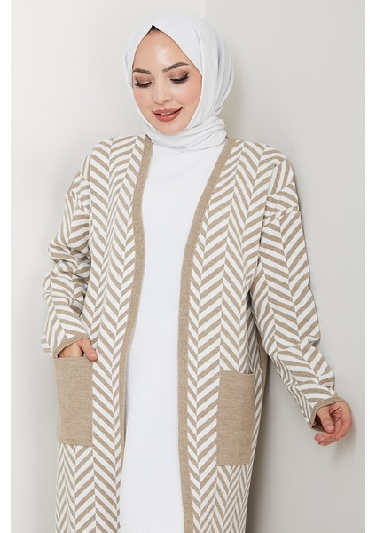 Çizgi Detaylı Triko Hırka 1604 - Taş fırsatları