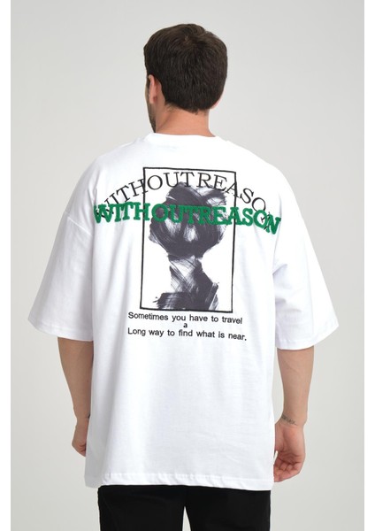 R-5817 Arka Peç Nakış Detaylı Süprem Tişört fırsatları