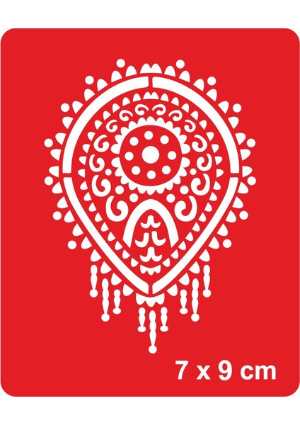 Mandala 361 Tattoo Geçici Dövme Şablonları Kına Kalıpları