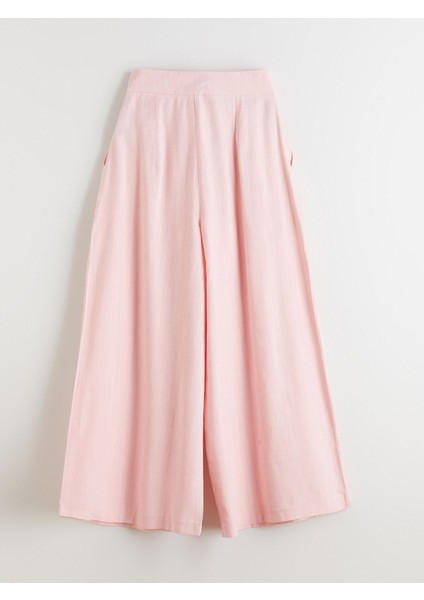 Yeni Sezon Keten Görünümlü Kadın Pileli Pantolon fiyatları