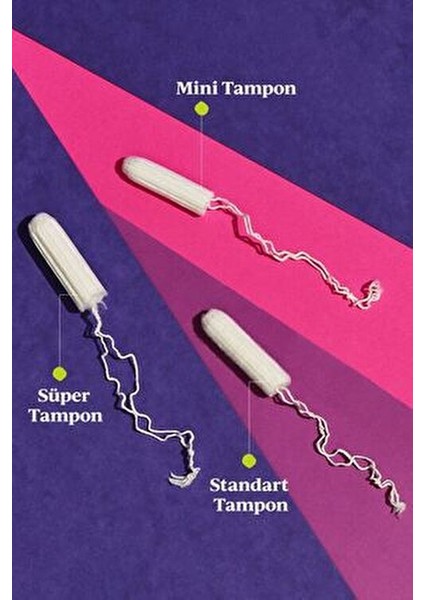 Beyza'nın Tampon Paketi 10 Mini ve 10 Standart Tampon %100 Organik Pamukla Üretildi fırsatları